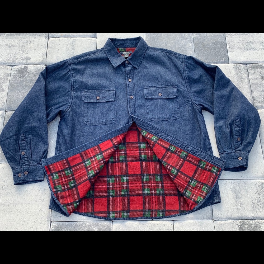Boca Classics Long Sleeve Button-up Denim Shirt